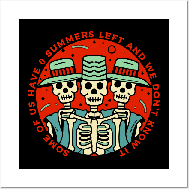 sarcastic skeletons Wall Art by Kingrocker Clothing